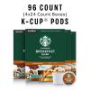 imageStarbucks KCup Coffee PodsStarbucks Blonde Medium ampamp Dark Roast CoffeeVariety Pack for Keurig Brewers100 Arabica1 box 40 pods totalBreakfast