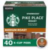 imageStarbucks KCup Coffee PodsStarbucks Blonde Medium ampamp Dark Roast CoffeeVariety Pack for Keurig Brewers100 Arabica1 box 40 pods totalPike Place