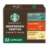 imageStarbucks by Nespresso Vertuo Pike Place Medium Roast Coffee 32count Coffee Pods Brews 78 ozLight Roast Variety Pack