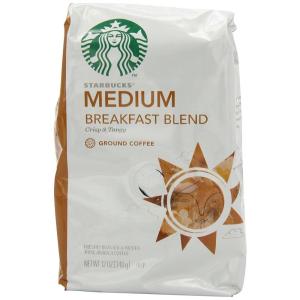 imageStarbucks Ground Coffee Medium Roast Coffee Pike Place Roast 100 Arabica 6 bags 12 oz eachBreakfast Blend