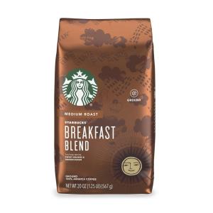 imageStarbucks Ground Coffee Medium Roast Coffee Pike Place Roast 100 Arabica 6 bags 12 oz eachSweet Orange and Brown Sugar