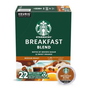 imageStarbucks KCup Coffee PodsStarbucks Blonde Medium ampamp Dark Roast CoffeeVariety Pack for Keurig Brewers100 Arabica1 box 40 pods totalBreakfast Blend