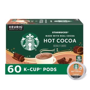 imageStarbucks KCup Coffee PodsStarbucks Blonde Medium ampamp Dark Roast CoffeeVariety Pack for Keurig Brewers100 Arabica1 box 40 pods totalClassic Hot Cocoa