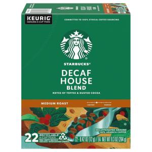 imageStarbucks KCup Coffee PodsStarbucks Blonde Medium ampamp Dark Roast CoffeeVariety Pack for Keurig Brewers100 Arabica1 box 40 pods totalDecaf House Blend