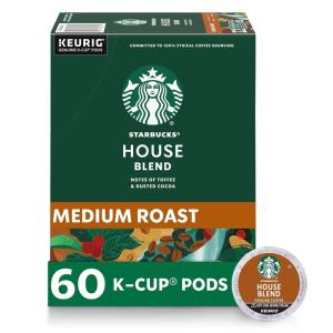 imageStarbucks KCup Coffee PodsStarbucks Blonde Medium ampamp Dark Roast CoffeeVariety Pack for Keurig Brewers100 Arabica1 box 40 pods totalHouse Blend