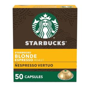 imageStarbucks by Nespresso Vertuo Iced Vanilla 32count Coffee Pods Brews 27 ozBlonde Espresso