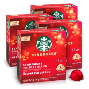 imageStarbucks by Nespresso Vertuo Pike Place Medium Roast Coffee 32count Coffee Pods Brews 78 ozHoliday Blend