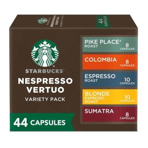 imageStarbucks by Nespresso VertuoCaramel Flavored Coffee 32count Coffee Pods Brews 78 ozFavorite Variety Pack