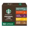 imageStarbucks by Nespresso Original Line Pike Place Medium Roast Coffee 50count Espresso PodsFavorites Variety Pack