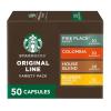 imageStarbucks by Nespresso Original Line Pike Place Medium Roast Coffee 50count Espresso PodsMild Variety Pack