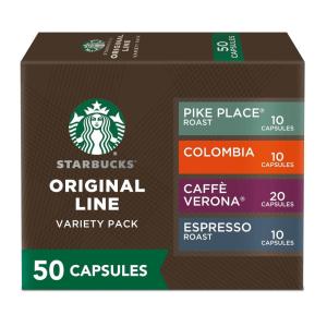imageStarbucks by Nespresso Original Line Intense Variety Pack 50count Espresso PodsIntense Variety Pack
