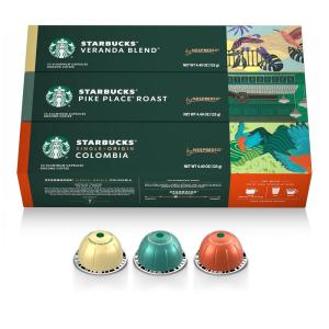 image:imageStarbucks by Nespresso Vertuo Veranda Blend Blonde Roast Coffee 30count Coffee Pods Brews 78 ozColombia Variety Pack
